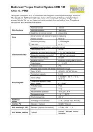 datasheet - Promess Gesellschaft fÃ¼r Montage