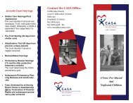 Volunteer Brochure 5-2-05 - CASA Lake County