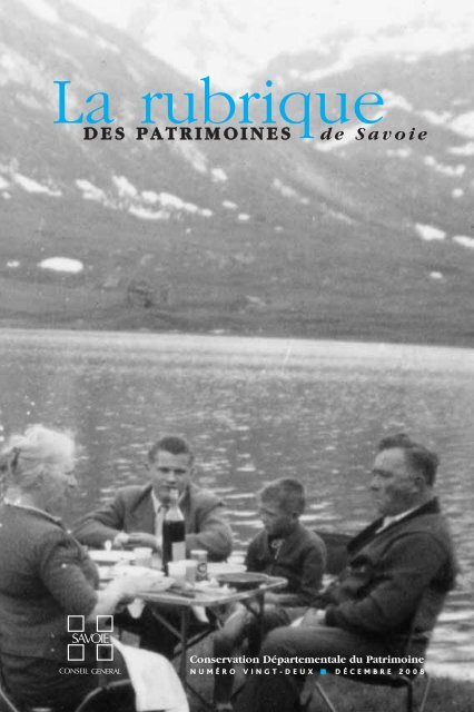 La rubrique - Conseil Général de Savoie