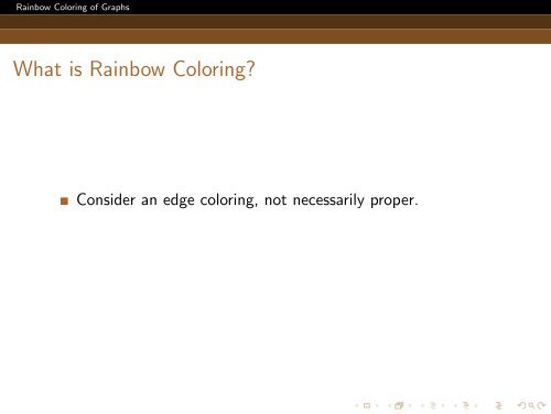 Rainbow Coloring of Graphs - Microsoft Research