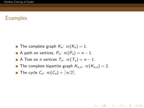 Rainbow Coloring of Graphs - Microsoft Research