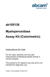 ab105136 Myeloperoxidase Assay Kit (Colorimetric) - Abcam