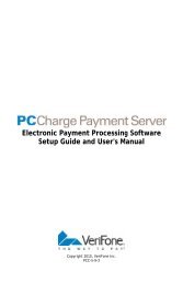 Payment Server Manual - VeriFone Support