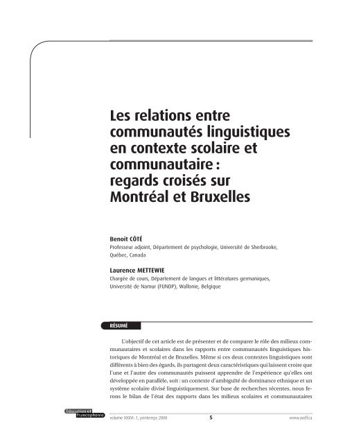 NumÃ©ro complet (pdf) - acelf