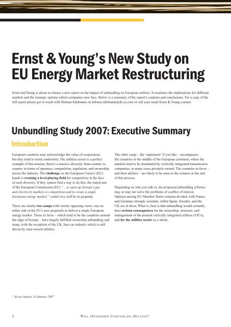 Executive Summary - Ernst & Young