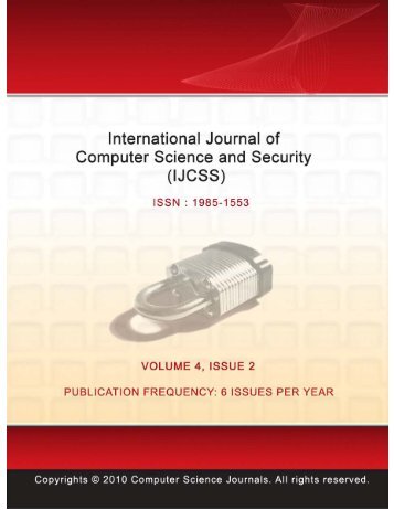 International Journal of Computer Science and Security (IJCSS)