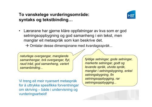 Kva skrivekompetanse er det rimeleg Ã¥ forvente hos ... - Lesesenteret