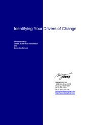 Identifying Your Drivers of Change - Workinfo.com