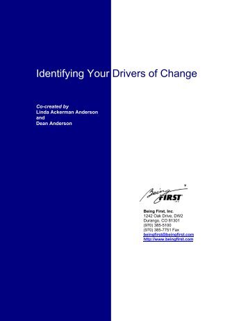 Identifying Your Drivers of Change - Workinfo.com