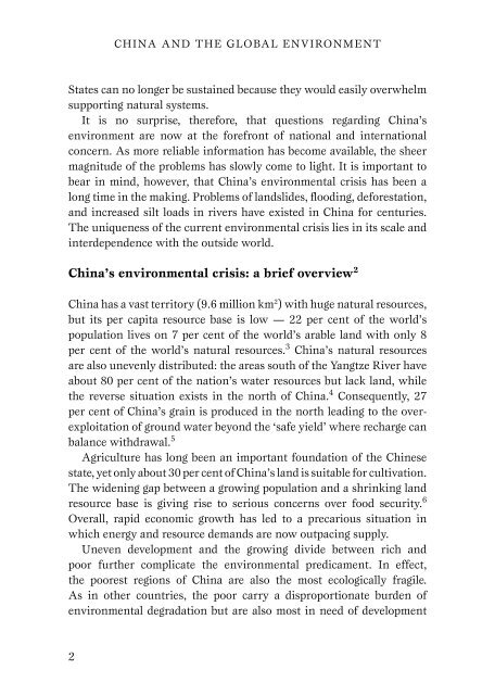 China and the global environment - Asialink