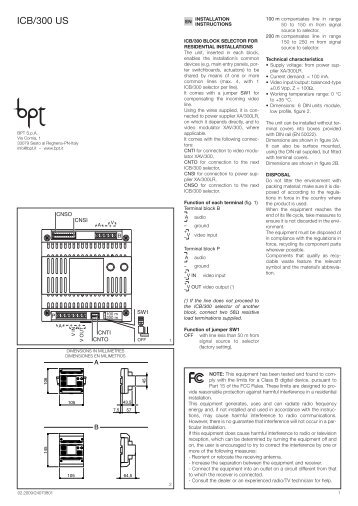 ICB/300 US - Bpt