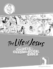 The Life of Jesus - Directory - Calvary Curriculum