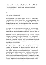 Vortrag von Bischof Dr. Hein als PDF-Datei - Elisabethkirche