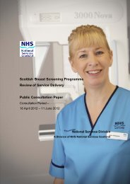 Scottish Breast Screening Programme Review of Service Delivery ...