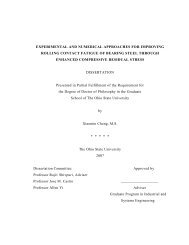 experimental and numerical approaches for improving rolling ...