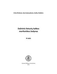 DaÅ¾ninis lietuviÅ³ kalbos morfemikos Å¾odynas (III dalis)