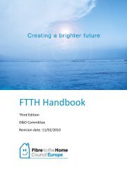 Fiber to the home (FTTH) handbook - TMG Test Equipment