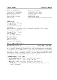 Daniel Heinz Curriculum Vitae Education Non-Academic Positions ...