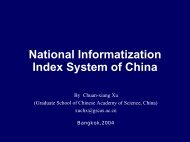 National Informatization Index System of China