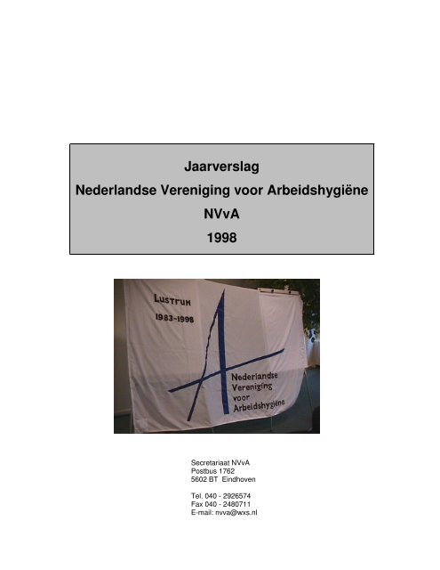 Jaarverslag Nederlandse Vereniging voor ArbeidshygiÃ«ne NVvA 1998