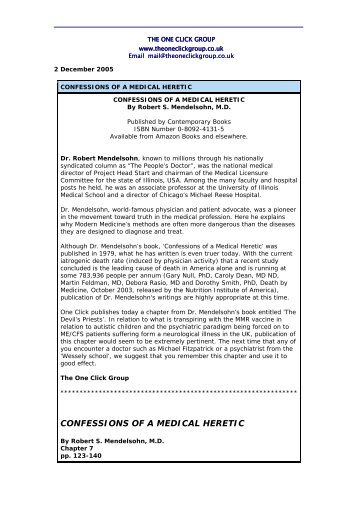 Confessions Of A Medical Heretic.pdf - The One Click Group