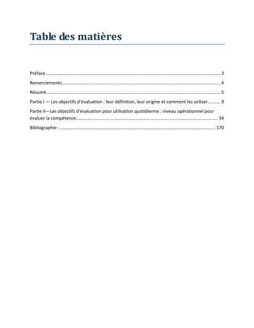 DÃ©finition des objectifs d'Ã©valuation en mÃ©decine familiale