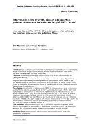 Intervención sobre ITS/VIH/sida en adolescentes ... - SciELO - Infomed