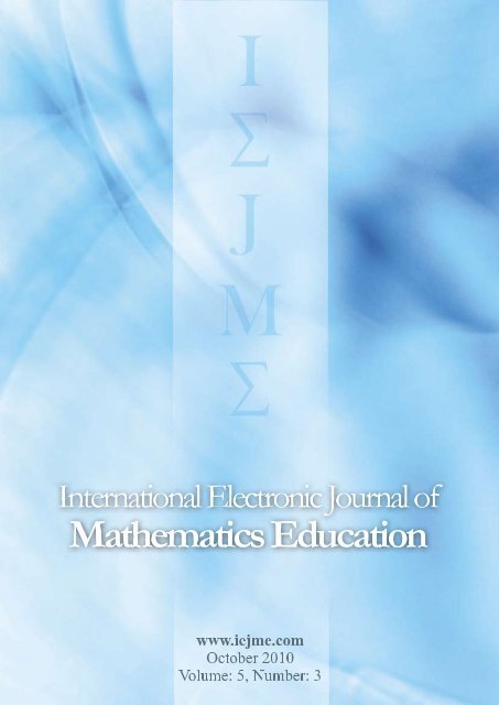 Download International Electronic Journal Of Mathematics Education