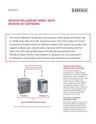 incisive palladium family with incisive xe software - Cadence