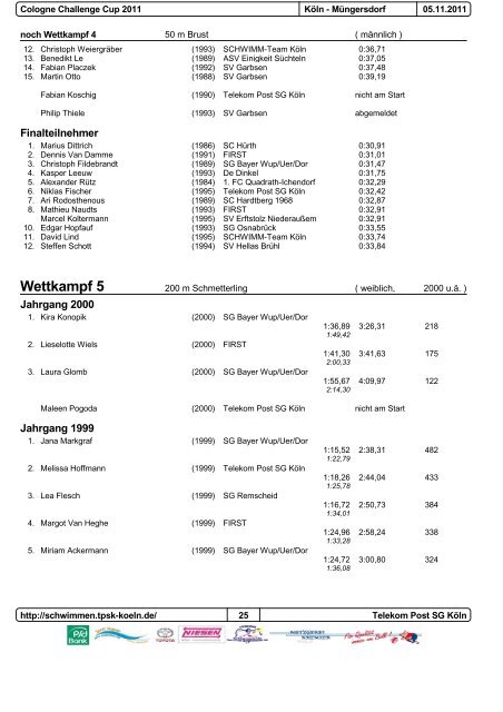 Protokoll Abschnitt 1 & 2 - Schwimmverein Iserlohn 1895 eV
