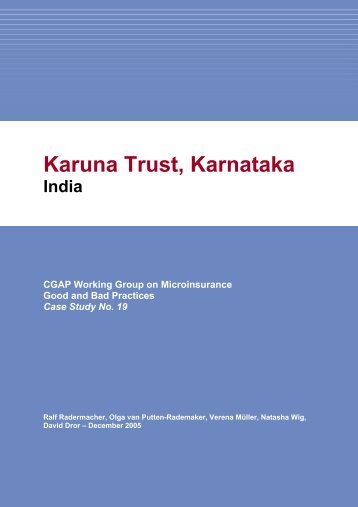 Karuna Trust, Karnataka - ZEF