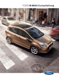 FORD B-MAX Kurzanleitung