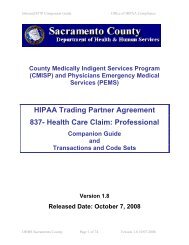 HIPAA Trading Partner Agreement 837- Health Care Claim ...