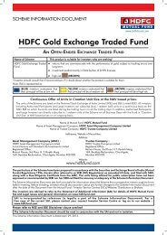 HDFC Gold Exchange Traded Fund - HDFC Mutual Fund