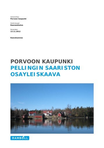 Kaavaselostus - Porvoo