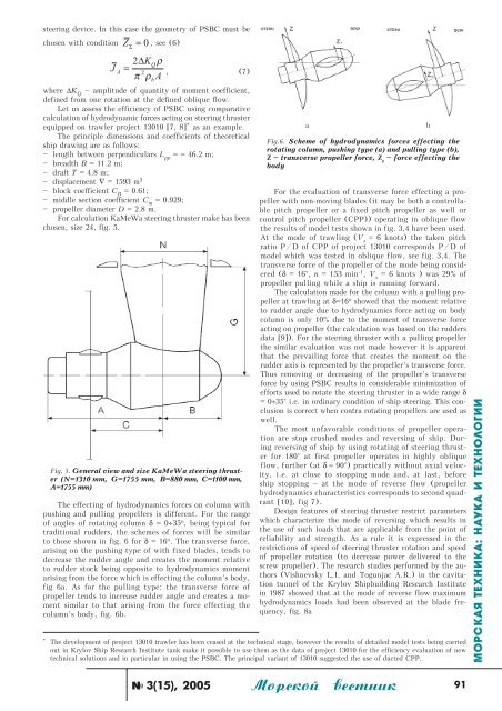 Efficiency Estimation of Variable Pitch Propeller on Steering Thruster*