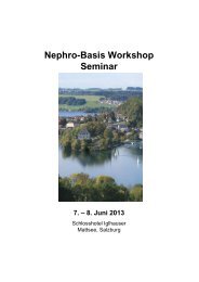 Programm Mattsee 2013 - Was ist Nephrologie?