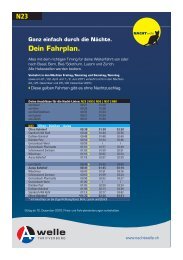 Nachtwelle Fahrplan