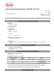 Sicherheitsdatenblatt gemÃƒÂ¤ÃƒÂŸ (EG) Nr. 1907/2006 - ISO 11014-1