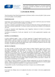 CANCER DU PÃNIS - CHU de Rouen