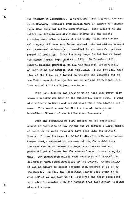 ROINN COSANTA. - The Bureau of Military History 1913-1921