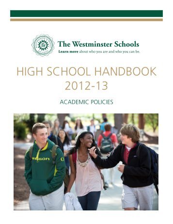 HIGH SCHOOL HANDBOOK 2012-13 - The Westminster Schools