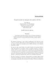 Construyendo la integral estocÃ¡stica de ItÃ´ - Departamento de ...