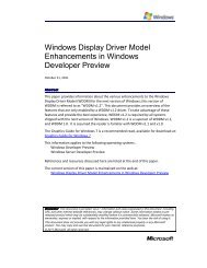 Windows Display Driver Model Enhancements in Windows ...