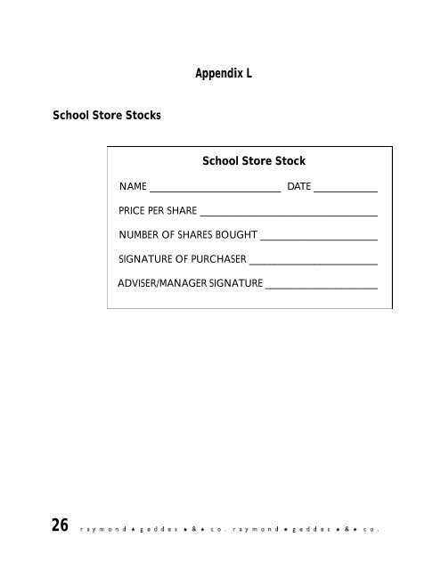School Store: An Operating Manual - FBLA-PBL