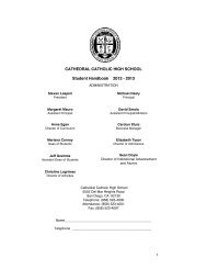 Student Handbook (PDF) - Cathedral Catholic High School