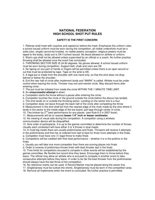 national-federation-high-school-shot-put-rules