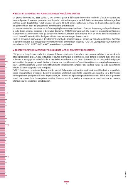 Fiche Commission Transmissions Hydrauliques - Juin 2013 - Cetim