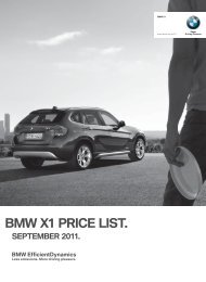 bmw x1 price list.