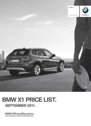 bmw x1 price list.